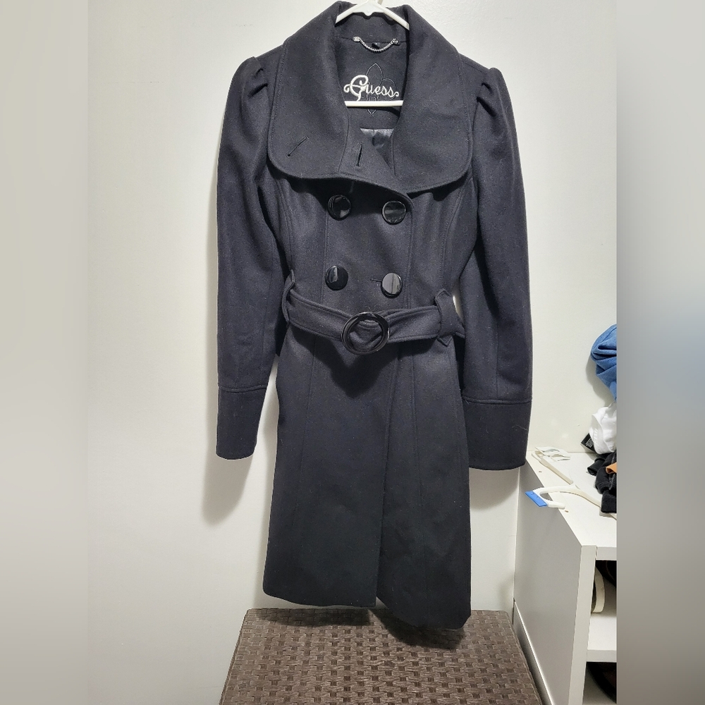 GUESS wool dress coat